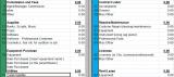 Actors Income & Expense Spreadsheet