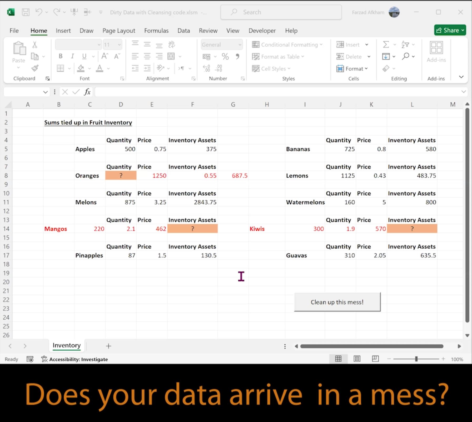 Data Cleansing Demo