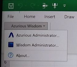 Excel Menu image