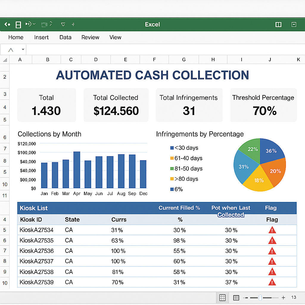 Example of Tio Dashboard